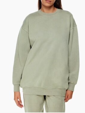 Aritzia Wilfred Free: Free Fleece Oversized Crew Sweatshirt